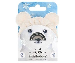 Invisibobble Set Polar Cozyness hair tie set with a teddy bear motif 4 pcs, Polar Cozyness