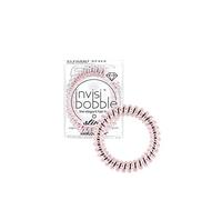 invisibobble Slim Hair Scrunchie Pink 3 x Thin Rose Hair Bobbles for Girls and Women Elegant Look and Strong Hold, Designed in the Heart of Munich