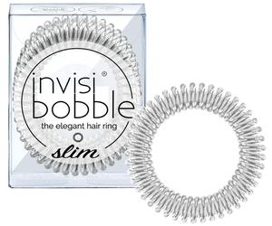 Invisibobble Slim thin spiral hair band 3 pcs, Chrome Sweet Chrome