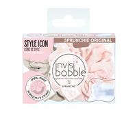Invisibobble Sprunchie "Go with Floe" Duo Scrunchie Set I 2 x Pastel Pink Brown Fabric Hair Scrunchies Girls & Women I Hair Gentle & Strong Hold I Limited Collection Nordic Breeze