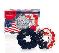 invisibobble Sprunchie Spiral Hair Ring - 2 Pack, Americana - Athleisure Duo - Scrunchie Stylish Bracelet, Strong Elastic Grip Coil Accessories for Women - Gentle for Girls Teens and Thick Hair