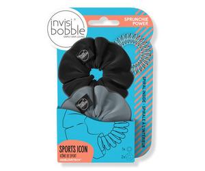 Invisibobble Sprunchie UO Been There Run That Set of 90s style fabric hair ties 2 pcs, black
