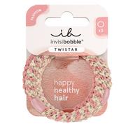 Invisibobble Twistar Blush Braids set of hair elastics 3 pcs, Blush Braids