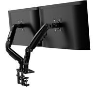 Invision MX400 Dual Monitor Arm Desk Mount for 19-32 Inch Screens | VESA 75/100mm | Clamp, Tool-Free Height, Tilt, Swivel, Rotate