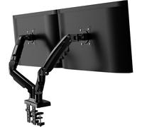 Invision MX400 Dual Monitor Arm Desk Mount for 19-32 Inch Screens | VESA 75/100mm | Clamp, Tool-Free Height, Tilt, Swivel, Rotate