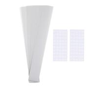 Invitation Belly Bands - Floral Ribbon Attachment Translucent | 100 Pieces Invitation Wrap Belly Bands, Paper Closure Strip, Event Stationery Fastening Belt for Planners Party Organizer Professional E