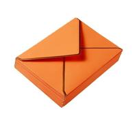 Invitation Envelope 20pcs A7 Paper Envelopes Wedding for Invitations Postcards Photo Packaging Envelope Bag(Orange-20pc-183mm)
