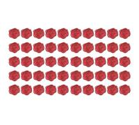 Invitation Seal Stickers, Rose Emboss Design, Bright red