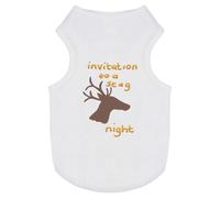 'Invitation To A Stag Night' Pet Dog/Cat T-Shirt (PT00149320)