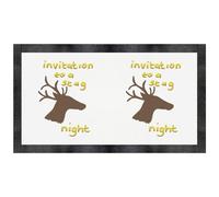 'Invitation To A Stag Night' Pet Feeding Mat (PM00028632)