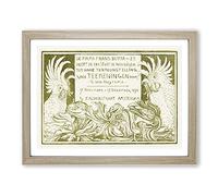 Invitation With Two Cockatoos By Theo Van Hoytema Classic Painting Framed Print | A4 Oak Framed Wall Art | Ready to Hang | Classic Historical Picture | Living Room Bedroom Lounge Office