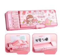 Invite Enterprise Cartoon Theme Pencil Case - 3D EVA Pencil Case Pouch, Multipurpose Zipper Pencil Case for Kids, Pen and Pencil Bag for School Kids, Girls, Stationery Storage Box, Yummy Lock Compass