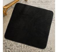 Invizi Large Protector 100x100cm - Twin Pack of Washable Incontinence Pads for Couches, Beds & Floors, Absorbs 1800mL, Waterproof & Machine Washable with Soft Plush Fabric - Black