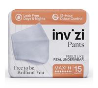 Invizi Pants Maxi X-Large, Disposable Pull-Up Incontinence Pants for Men, Women & Elderly, 2200mL Absorbency for Heavy & Overnight Bladder Leaks, Discreet Adult Nappy, Odour Control (15 Count)