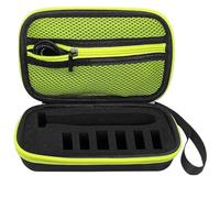INVODA Travel Shaver Case Compatible with Philips Norelco QP2724/90 Trimmer Waterproof Hard Portable Storage Box for QP2520/90 QP2630/72 QP2724/70 QP2834/70 Shaver (Green 1pcs)