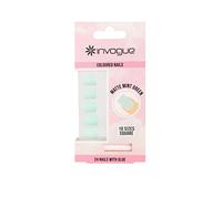 Invogue Matte Pastel Mint Green Square Nails (24 Pieces)