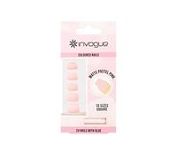 Invogue Matte Pastel Pink Square Nails (24 Pieces)