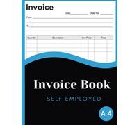 Invoice Book Self Employed Duplicate: Personalised Invoice Book for Self Employed A4 | Ideal for small business owners and self employed workers.