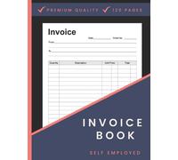 Invoice Book Self Employed Duplicate: Personalised Invoice Book for Self Employed A4 | Ideal for small business owners and self employed workers.