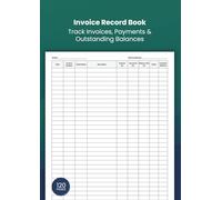 Invoice Record Book: Invoice Tracker Log Book for Small Business & Self Employed | Sales & Payment Record (A4): Track Invoices, Payments, Outstanding Balances & Client Records Easily