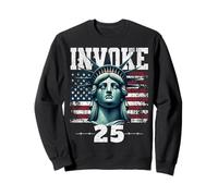 Invoke-25 Political s Distressed 'Statue of Liberty' Sweatshirt
