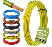 INVOLT H07V-K 10mm² Green Yellow Single Core Wire PVC 450/750V Meterware