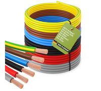 INVOLT H07V-K 6 MM ² Wiring Line 6 X 5m Set, Single Shot Black, Blue, Brown, Grey, Green-Yellow, Red, Made IN Germany