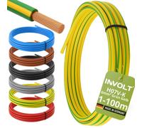 INVOLT H07V-K 6mm² Single Core Cable 3m-100m PVC Copper, Color Choice