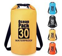 Invool Dry Bag, 5L/10L/20L/30L Waterproof Dry Bag, Dry Sack with Adjustable Shoulder Strap for Hiking, Swimming, Rafting, Surfing, Cycling, Camping, Fishing