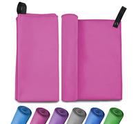 Invool Microfiber Towel, Quick Dry Lightweight Towel in 6 Colours, Super Absorbent and Fast Drying Camping Towel for Travel, Sports, Camping, Gym, Beach, Vacation