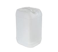 Invopak 6 x 25L Plastic Jerry Can | UN Approved, Clear Colour, Complete with Screw Cap