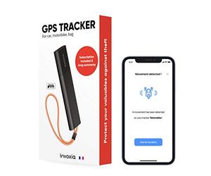 invoxia GPS Tracker with anti-theft alert - subscription included - Track: your car, motorcycles, valuables, children, elders - works in England & Ireland