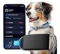 Invoxia Minitailz - No.1 GPS and Health Tracker for Dogs - Escape Alerts, Breath Scan - Real Time Tracking, USB Rechargeable Virtual Zone and Fence - Mini Tracker