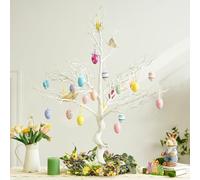 Inweder Christmas White Twig Trees: 105cm Artificial Display Tree Xmas Ornament Fake Large Easter Tree for Wedding Table Centrepieces Birthdays Party Halloween Advent Decoration