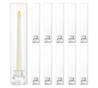 Inweder Hurricane Candle Holder with 30.5cm Open-Ended Glass Sleeve, 10 Pcs