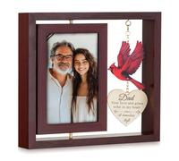 Inweder Memorial Gifts for Loss of Dad: 4x6 Photos Frames Cardinal Sympathy Picture Frame for Father Remenbrance Gift in Loving Memory