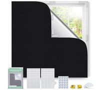 Inwee Blackout Blinds Stick on, Portable 100% Blackout Curtain for Window with Strong Adhesive, Fits Any Size Shape Window, Temporary Blackout Blinds for Bedroom Loft Travel RV, 200x145cm