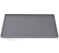 Inwee Silicone Mats for Coffee Machines with Edge, 47x29cm Rubber Multi-Functional Base Mat, Compatible with Siemens EQ6, De Longhi Magnifica and Philips LatteGo etc. (Gray)