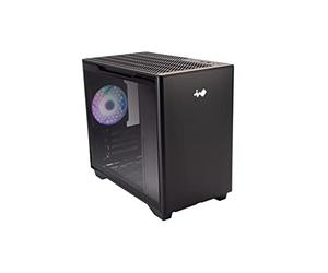 InWin A3 MicroATX IW-CS-A3BLK-1AM120S Gaming Chassis, Build-in ARGB Fan, Black
