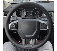 INXKED Steering Wheel Cover For Land For Rover For Discovery Sport 2015 2016 2017 2018 Hand Braids On Car Steering Wheel Cover Soft Perforated Leather Steering Wheel Protector (Color : Black)