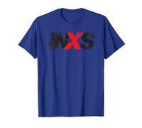 INXS Distressed Logo On Blues T-Shirt, Men, Royal Blue, Medium