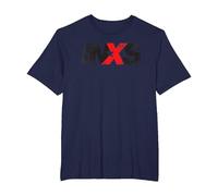 INXS Distressed Logo On Blues T-Shirt, Men's Big and Tall, Navy Blue, 6X Tall