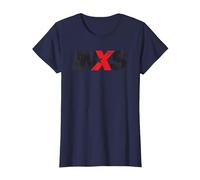 INXS Distressed Logo On Blues T-Shirt, Women, Navy Blue, X-Large
