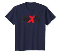 INXS Distressed Logo On Blues T-Shirt, Youth, Navy Blue, X-Small