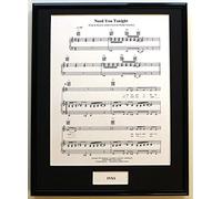 INXS / FRAMED SONGSHEET/ NEED YOU TONIGHT (Can be personalised)