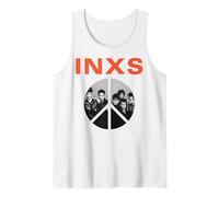 INXS - Peace Sign Pic White Tank Top, Men, White, X-Large