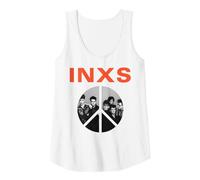 INXS - Peace Sign Pic White Tank Top, Women, White, X-Large
