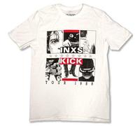 INXS T Shirt KICK Tour 1988 Official Mens White XXL