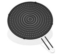 INYOU Silicone Splatter Screen for Frying Pan13'', Multi Use Splatter Guard Shield Food Grade Splatter Screen for Cooking (Black)