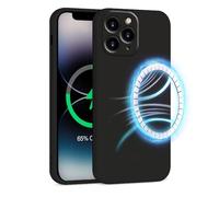 INZ Mag-Safe Magnetic iPhone 12 Pro Max Case 6.7-Inch Black Liquid Silicone Gel Rubber Anti Scratch Resistant Soft Slim Protective Cover Protect Compatible for iPhone 12 Pro Max